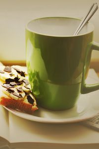 Preview wallpaper cup, sandwich, chocolate