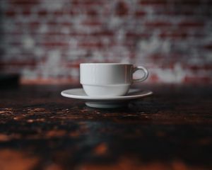 Preview wallpaper cup, saucer, white, table