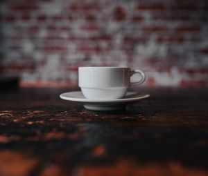 Preview wallpaper cup, saucer, white, table