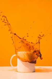 Preview wallpaper cup, spray, splash, coffee, drink