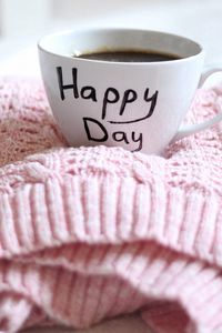 Preview wallpaper cup, sweater, coffee, caring, desire