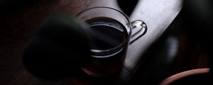 Preview wallpaper cup, tea, drink, dark