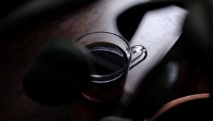 Preview wallpaper cup, tea, drink, dark