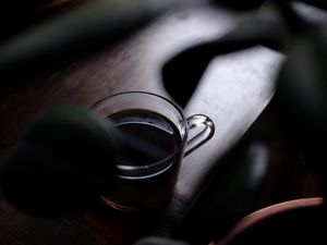 Preview wallpaper cup, tea, drink, dark