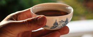 Preview wallpaper cup, tea, hand, drink