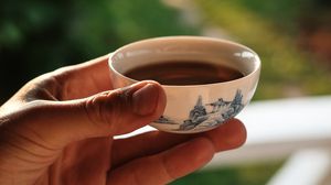 Preview wallpaper cup, tea, hand, drink