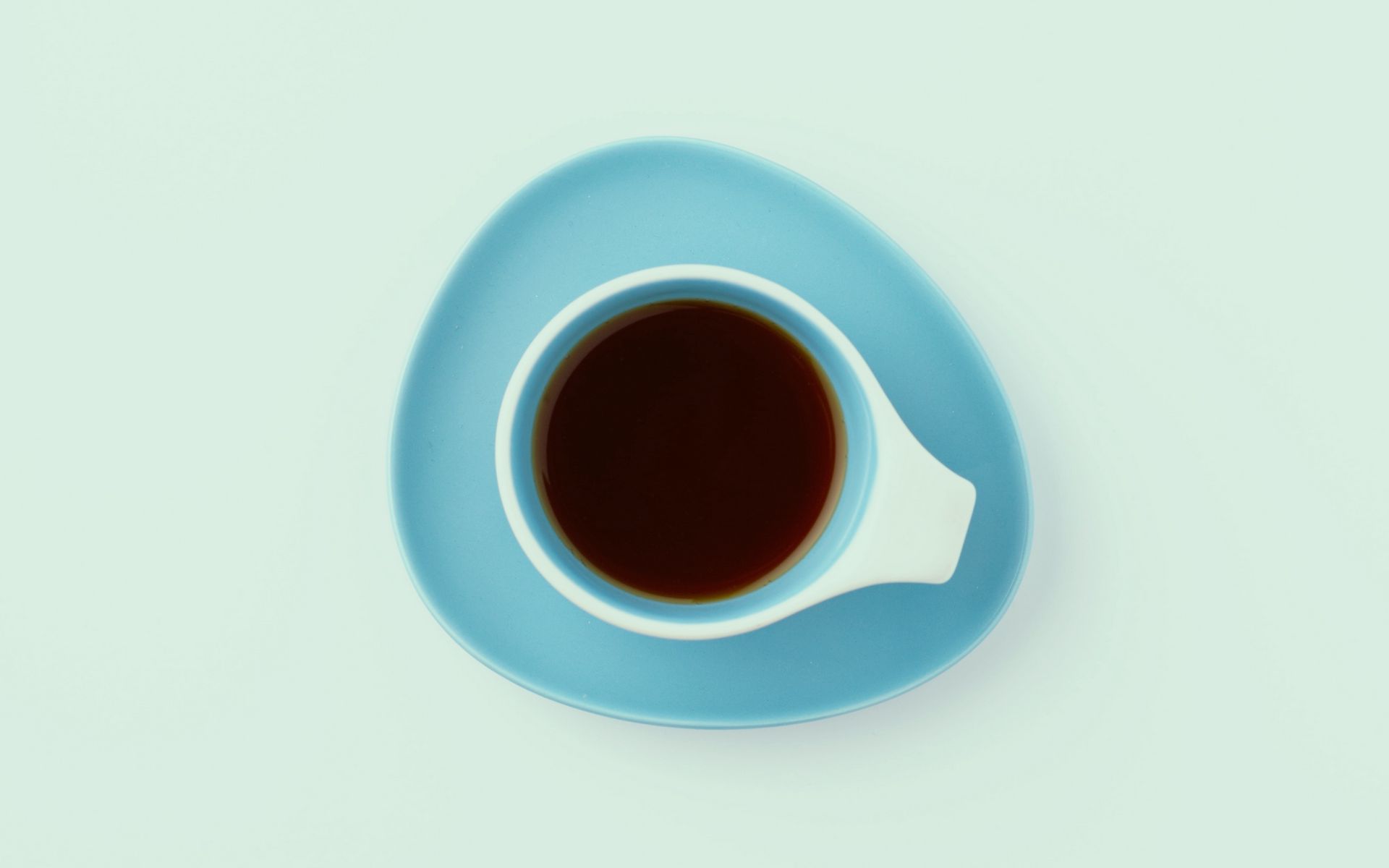 Download wallpaper 1920x1200 cup, minimalism, tea, drink, blue