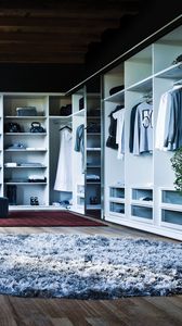 Preview wallpaper cupboard, shelves, interior, wardrobe