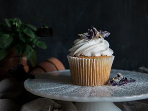 Preview wallpaper cupcake, cream, dessert