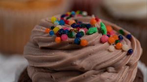 Preview wallpaper cupcake, dessert, chocolate, food
