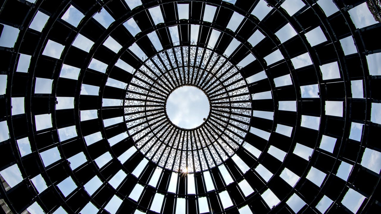 Wallpaper cupola, architecture, construction, glass, sky