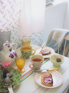 Preview wallpaper cups, tea, breakfast, tea party