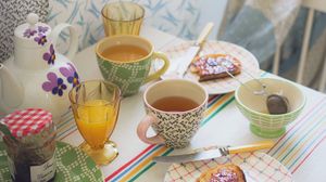 Preview wallpaper cups, tea, breakfast, tea party