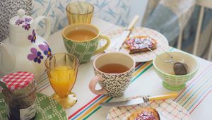 Preview wallpaper cups, tea, breakfast, tea party