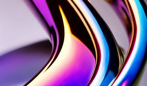 Preview wallpaper curve, metallic, mother of pearl, abstraction