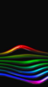 Preview wallpaper curved, line, rainbow, glass, bright, tube
