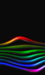 Preview wallpaper curved, line, rainbow, glass, bright, tube