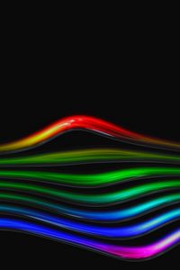 Preview wallpaper curved, line, rainbow, glass, bright, tube