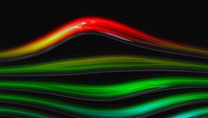 Preview wallpaper curved, line, rainbow, glass, bright, tube