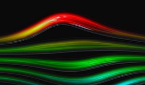 Preview wallpaper curved, line, rainbow, glass, bright, tube