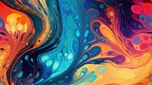 Preview wallpaper curves, colorful, spots, abstraction