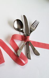 Preview wallpaper cutlery, tape, fork, spoon, knife