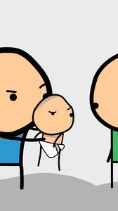 Preview wallpaper cyanide and happiness, kid, drawing