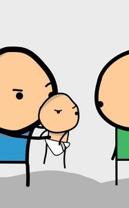 Preview wallpaper cyanide and happiness, kid, drawing