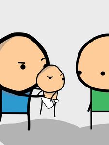 Preview wallpaper cyanide and happiness, kid, drawing