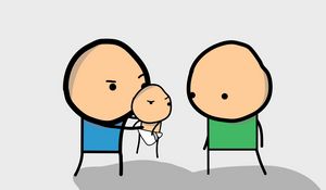 Preview wallpaper cyanide and happiness, kid, drawing