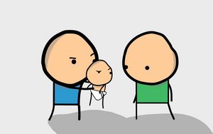 Preview wallpaper cyanide and happiness, kid, drawing