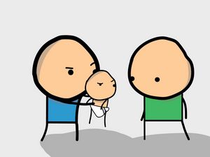 Preview wallpaper cyanide and happiness, kid, drawing