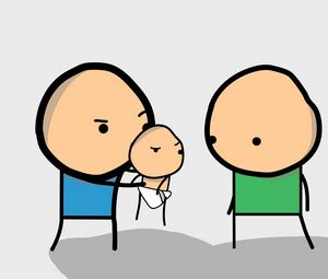 Preview wallpaper cyanide and happiness, kid, drawing