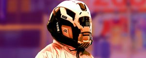 Preview wallpaper cyborg, helmet, equipment