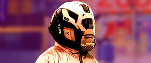 Preview wallpaper cyborg, helmet, equipment