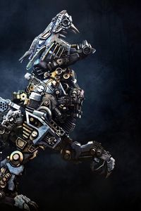 Preview wallpaper cyborg, robot, animal, iron