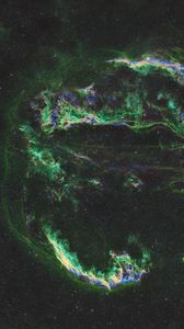 Preview wallpaper cygnus loop, nebula, stars, space, green