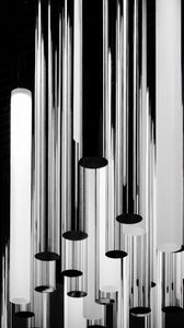 Preview wallpaper cylinders, light, bw