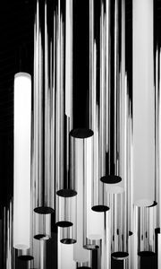 Preview wallpaper cylinders, light, bw