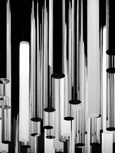 Preview wallpaper cylinders, light, bw