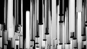 Preview wallpaper cylinders, light, bw