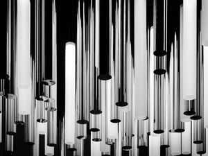 Preview wallpaper cylinders, light, bw