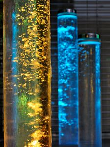 Preview wallpaper cylinders, liquid, glow