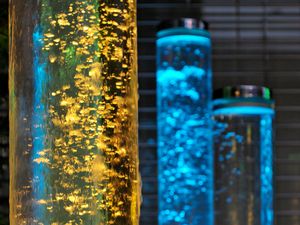 Preview wallpaper cylinders, liquid, glow