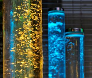 Preview wallpaper cylinders, liquid, glow