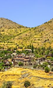 Preview wallpaper cyprus, village, mountains, buildings