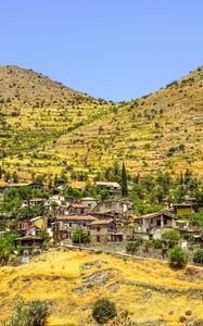 Preview wallpaper cyprus, village, mountains, buildings