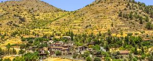 Preview wallpaper cyprus, village, mountains, buildings