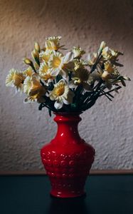 Preview wallpaper daffodils, bouquet, vase