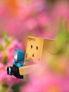 Preview wallpaper danboard, flowers, loneliness, camera